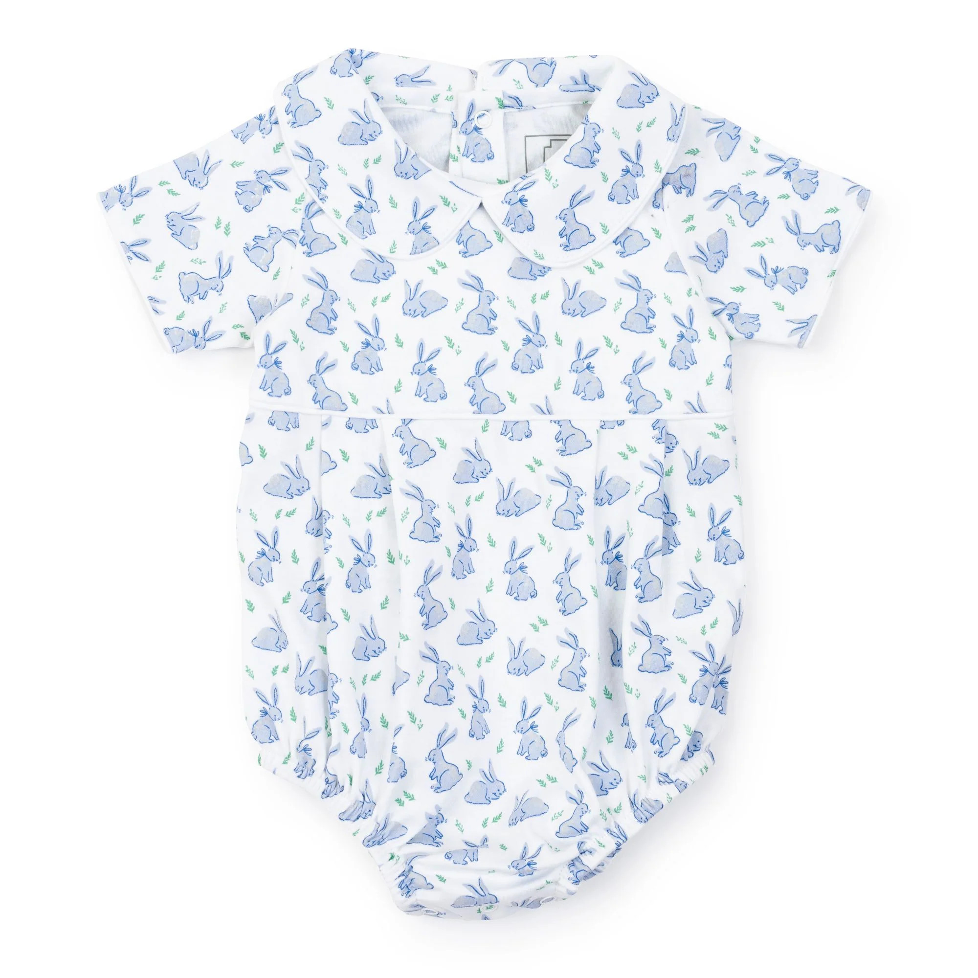Lila and Hayes Palmer Bubble - Bunny Hop Blue | JoJo Mommy