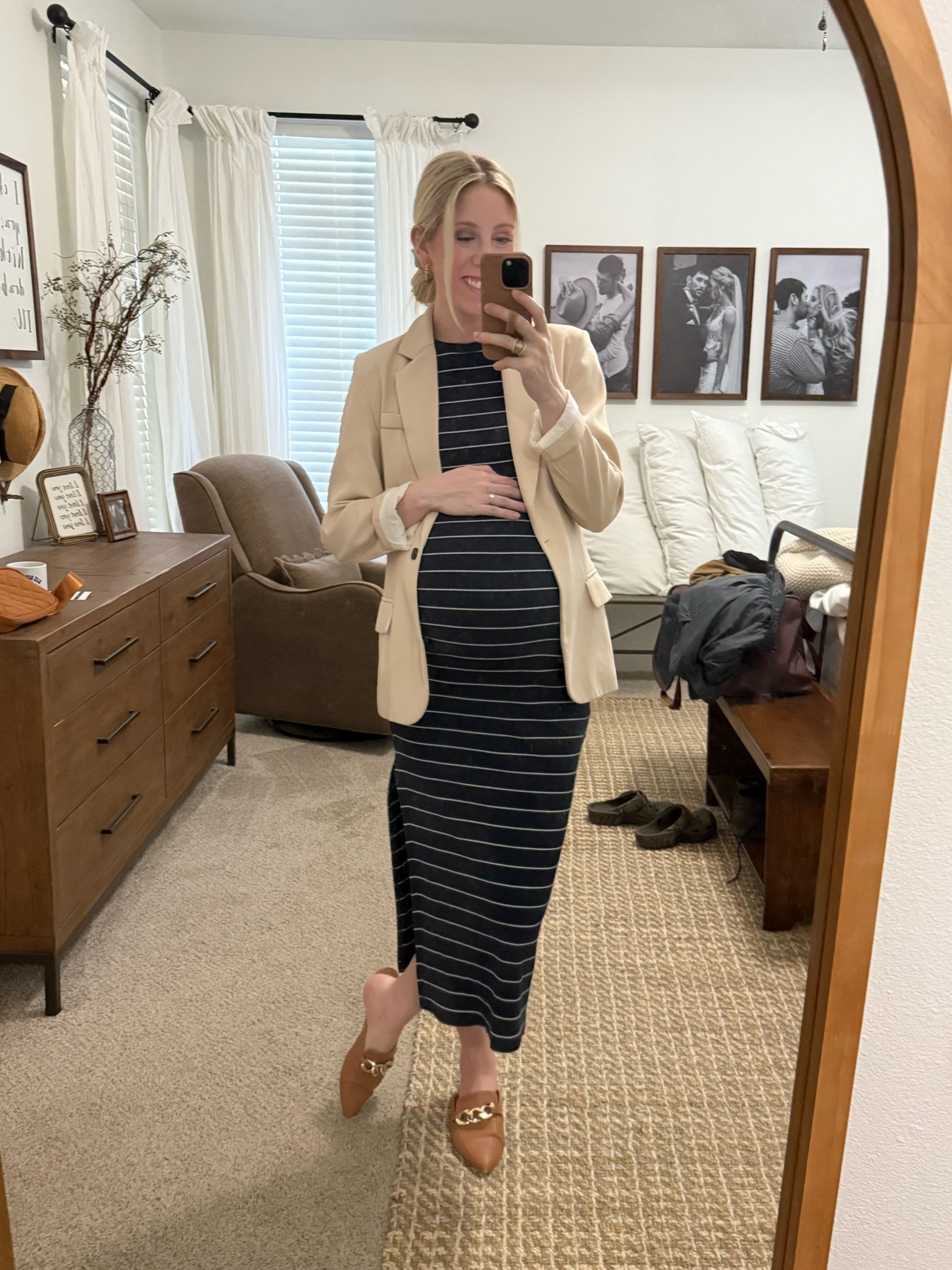 Bump friendly Target dress for workwear looks. Comes in multiple colors! (Wearing my usual size) 

#LTKfindsunder50 #LTKbump #LTKsalealert