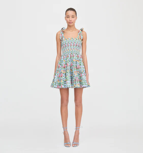 The Ribbon Charlotte Nap Dress - Geranium Stripe | Hill House Home US