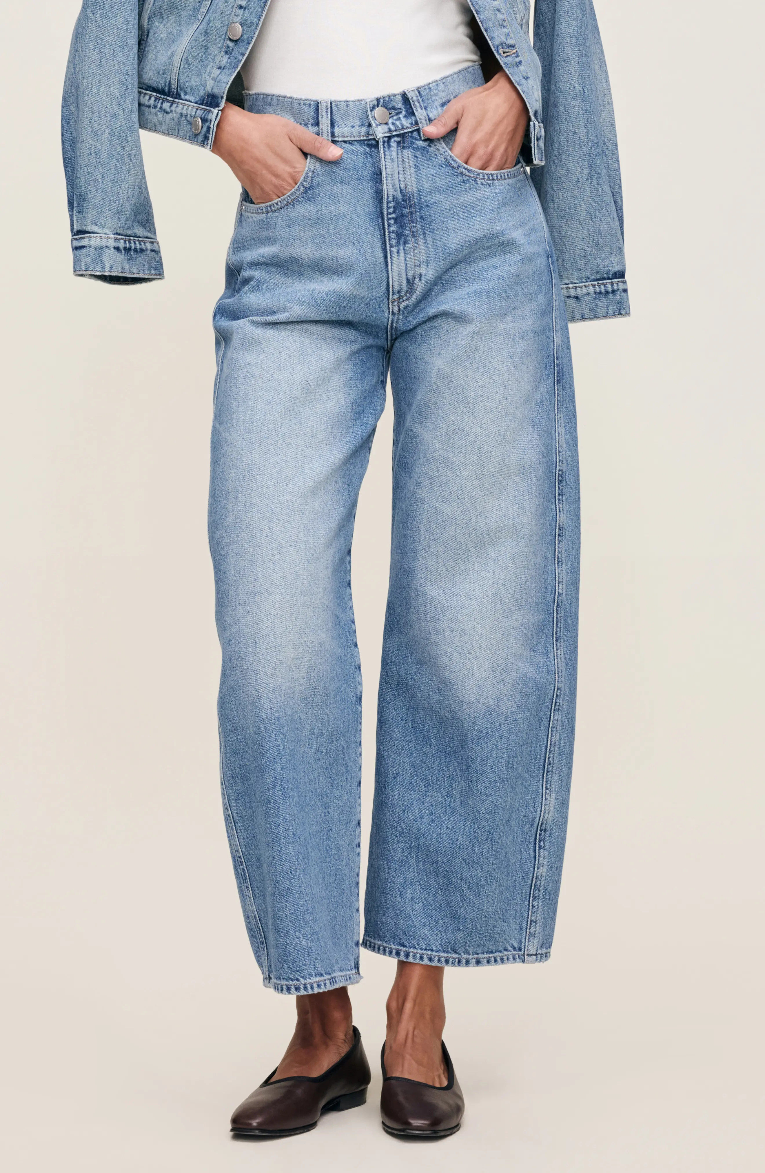 DL1961 Taylor Relaxed High Rise Barrel Ankle Jeans (Women) | Nordstromrack | Nordstrom Rack