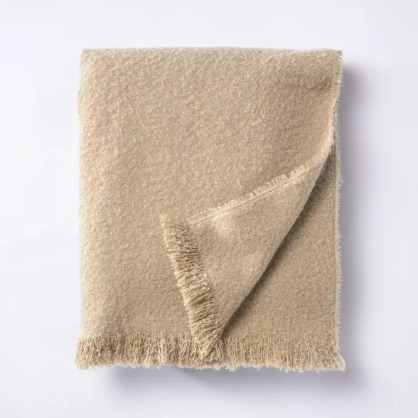 Boucle Faux Mohair Throw Blanket - Threshold™ designed with Studio McGee | Target