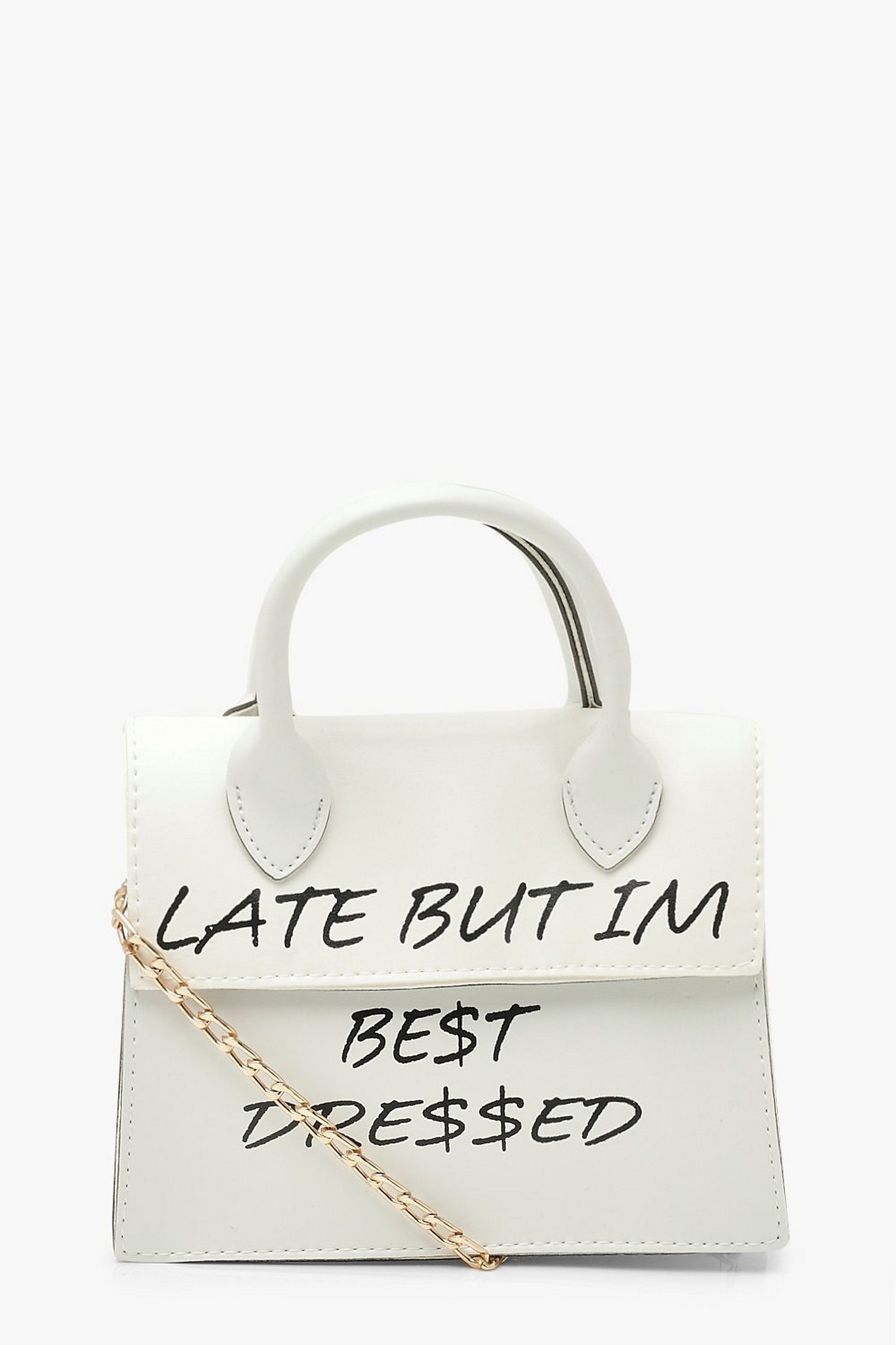 Late But Best Dressed Cross Body Bag | Boohoo.com (US & CA)
