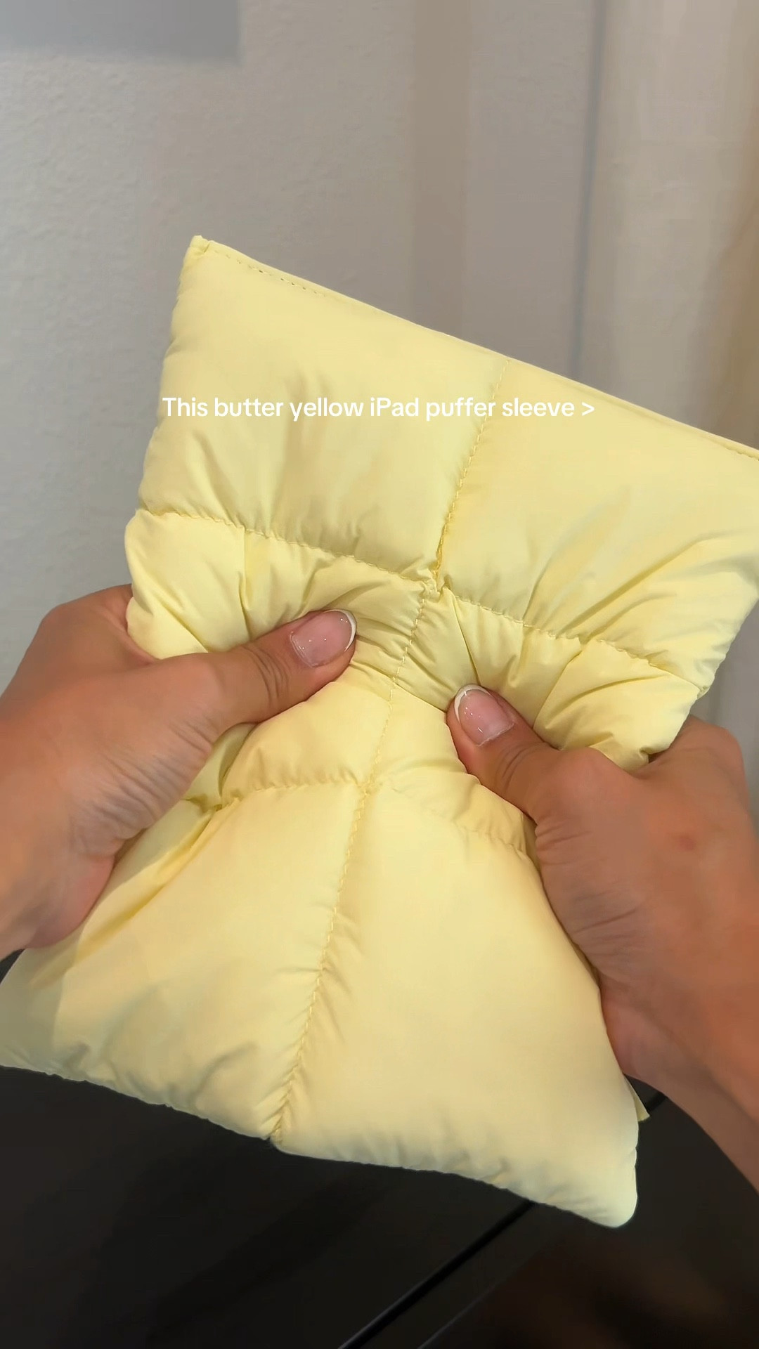 The perfect butter yellow puffy iPad sleeve 💛 

#LTKTravel #LTKHome