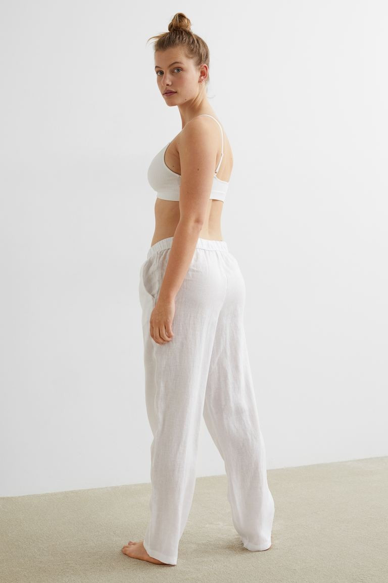 Lniane spodnie piżamowe | H&M (DE, AT, CH, NL, FI)