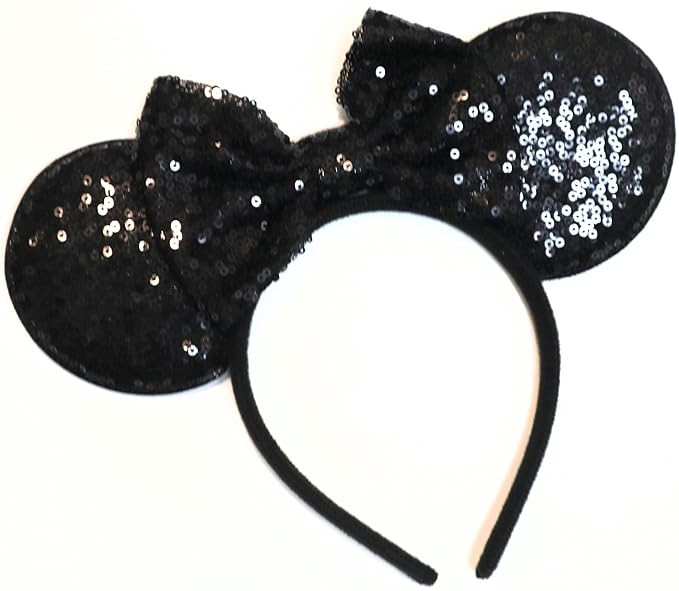 CLGIFT Red sparkle minnie ears, Silver gold blue minnie ears, Custom Mouse Ears,Classic Red Sequi... | Amazon (US)