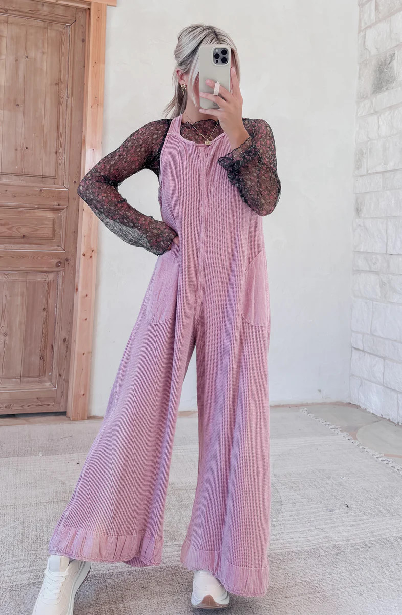 Jordan Thermal Jumpsuit - mauve | CK Squared Boutique