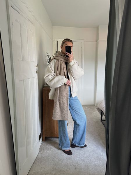 Madewell, Cotton On, wide leg jeans, bomber jacket, ballet flats, H&M, Abercrombie & Fitch, ASOS, ARKET, Marks and Spencer, M&S, denim, casual outfits, winter outfit 

#LTKeurope #LTKSeasonal #LTKsalealert