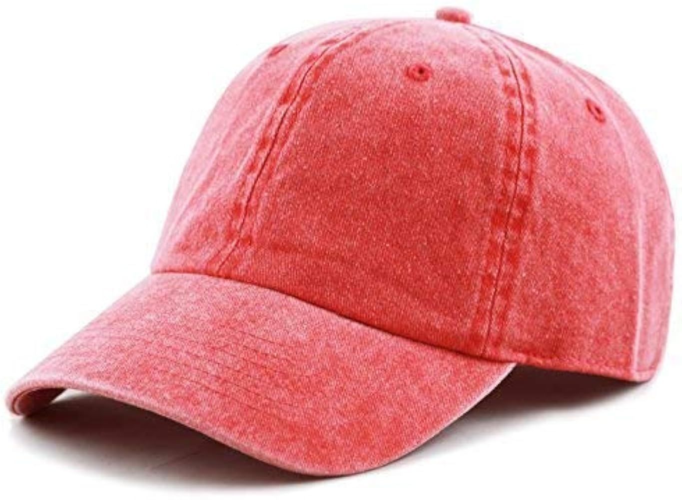 The Hat Depot 100% Cotton Pigment Dyed Low Profile Dad Hat Six Panel Cap | Amazon (US)