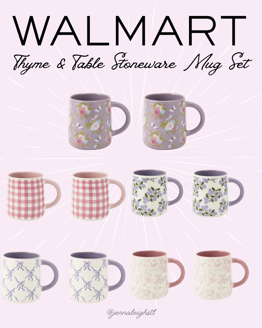 These Thyme & Table mugs at Walmart have the cutest mix of spring-inspired patterns. 

 #LTKmorningroutine #LTKfoodie #LTKSeasonal