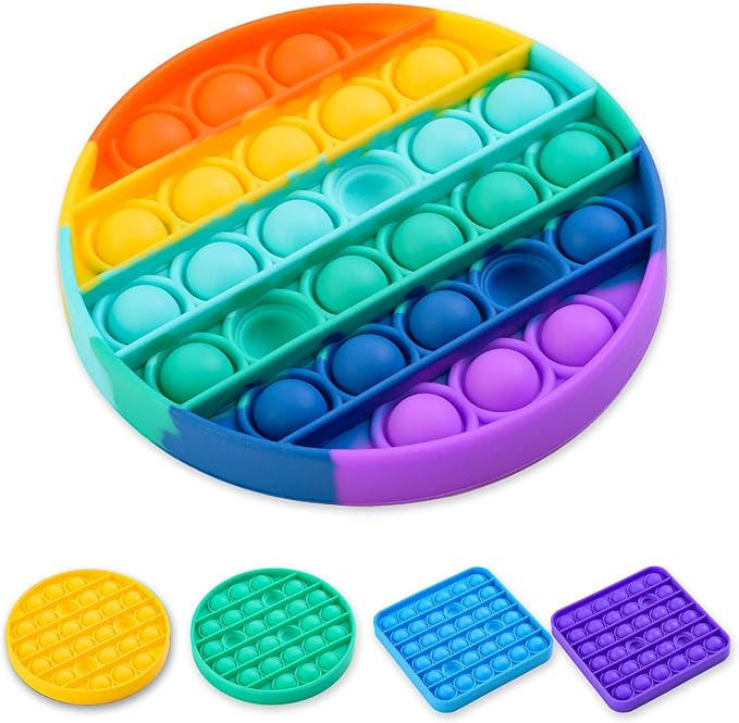 Nutty Toys Popit Sensory Fidget - Stress & Anxiety Relief Push Pop It Bubble Gadget for Kids & Ad... | Amazon (US)