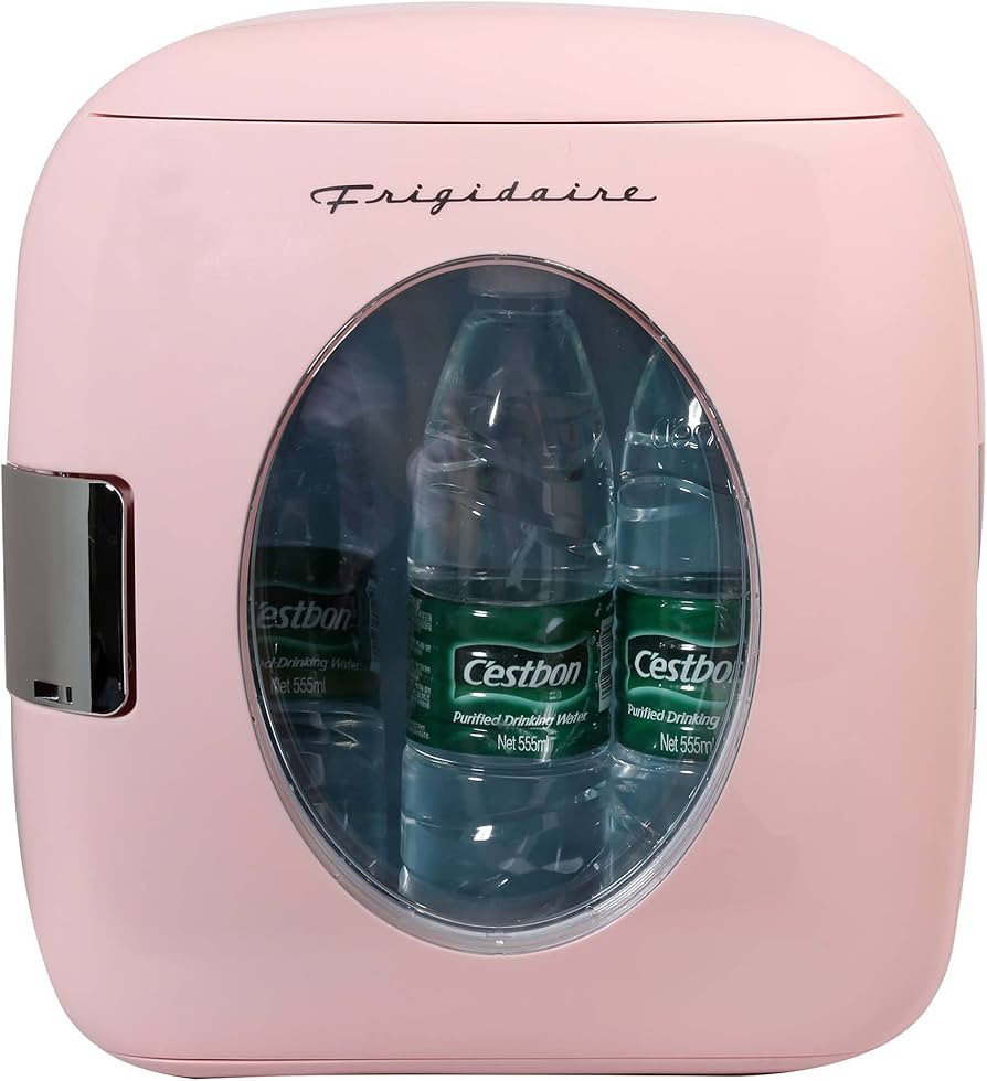 FRIGIDAIRE EFMIS462-PINK 12 Can Retro Mini Portable Personal Fridge/Cooler for Home, Office or Do... | Amazon (US)