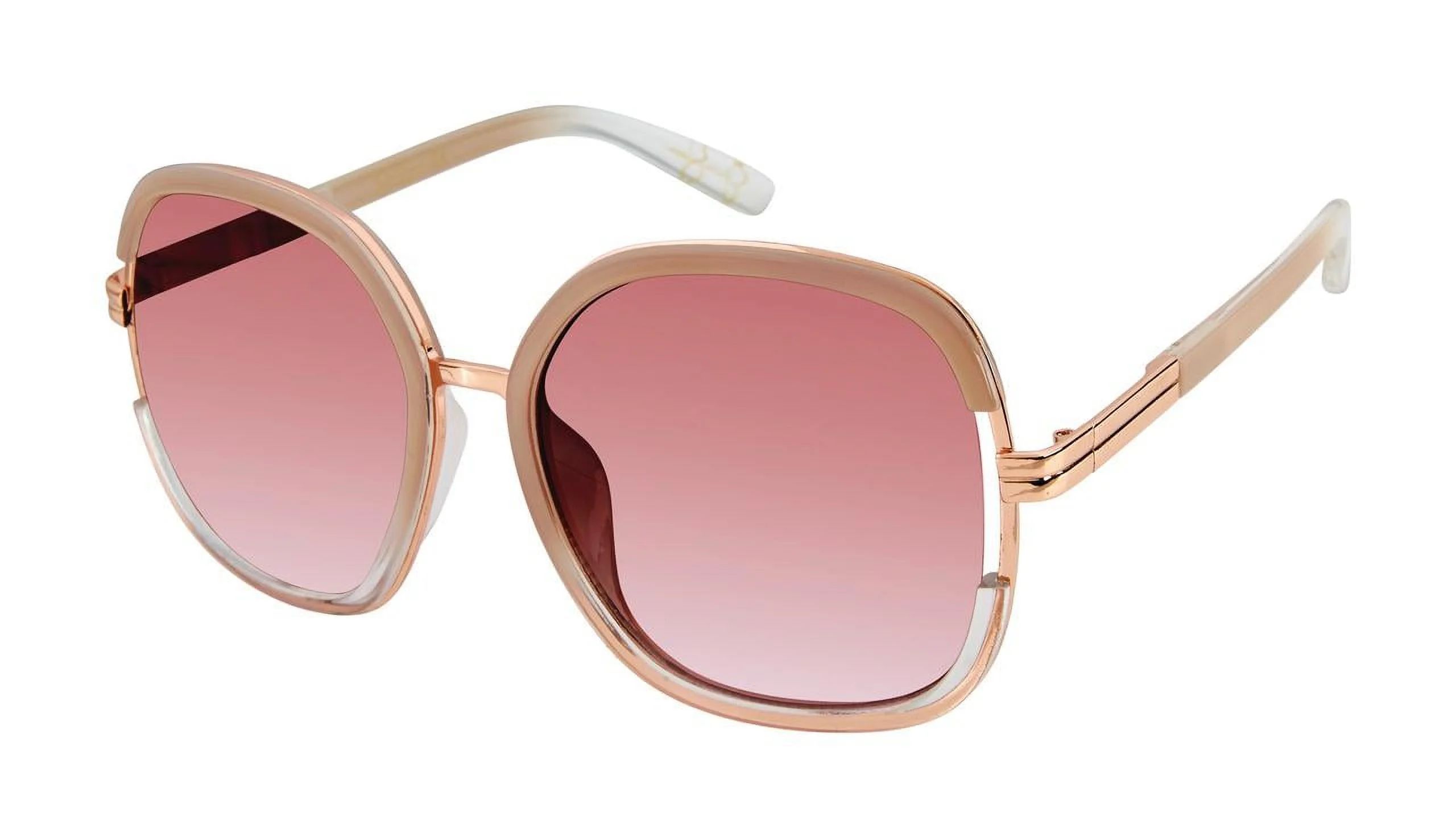 Jessica Simpson Women's J5443 Vintage UVA and UVB Protective Square Fashion Sunglasses, 60mm | Walmart (US)