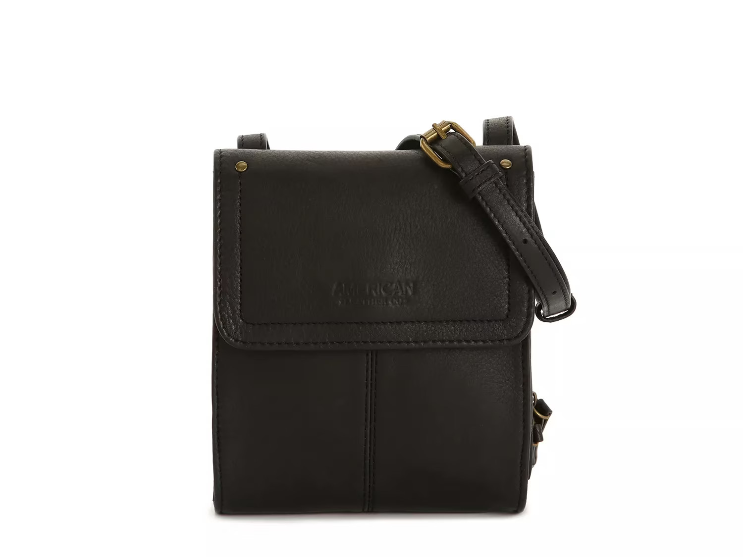 American Leather Co. Leather Crossbody Bag | Women's | Black | Size Not Applicable | Handbags | DSW