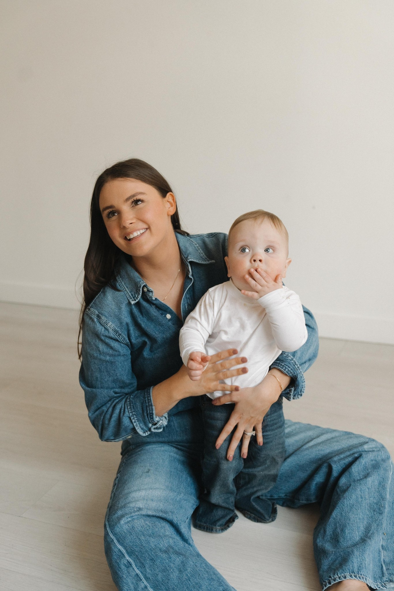 Fall family photos for holiday cards 
Wearing a M and camp wearing 9-12 months in both. Baby jeans run big!

#LTKKids #LTKmomlife #LTKHoliday