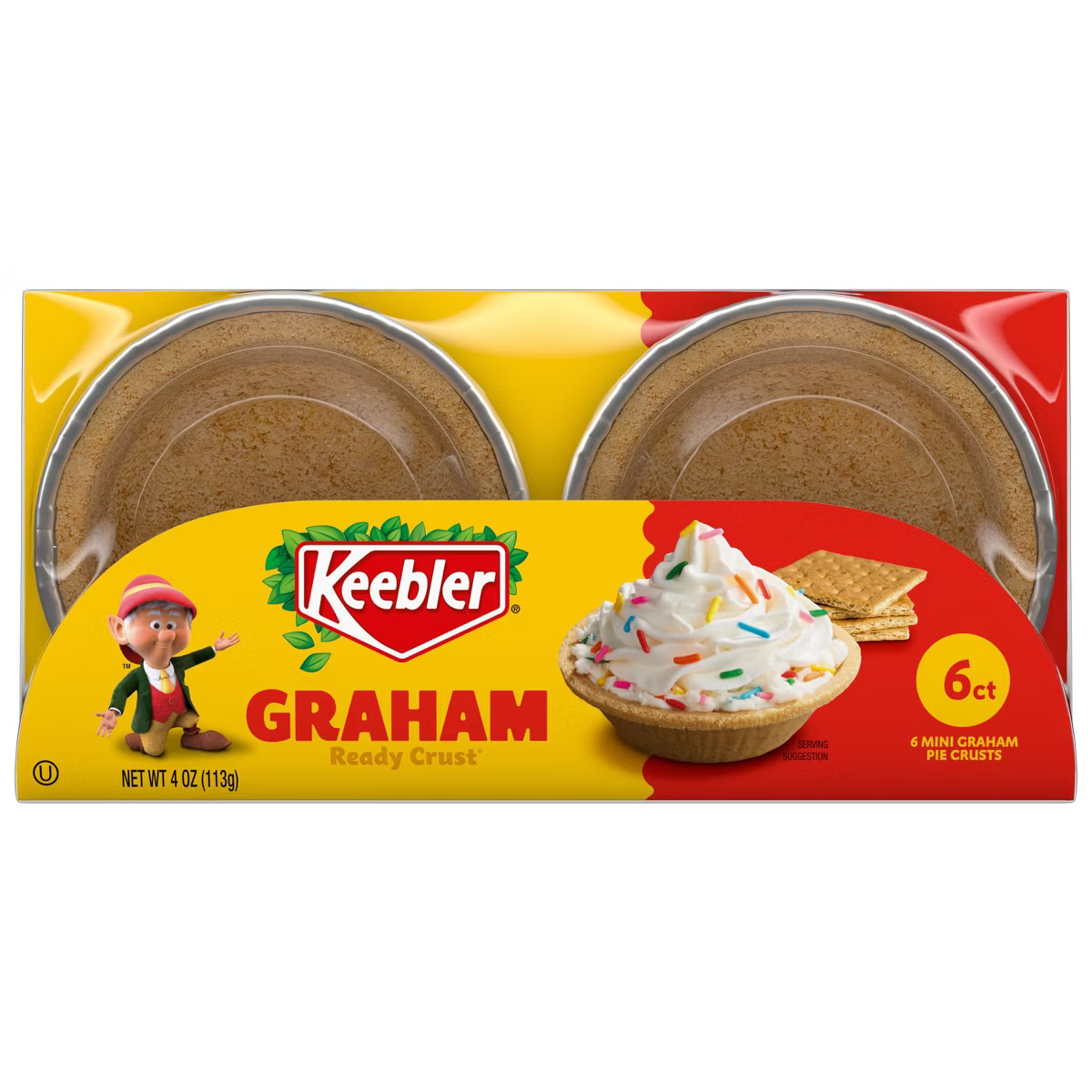 Keebler Ready Crust Graham Pie Crust - 4oz/6ct | Target