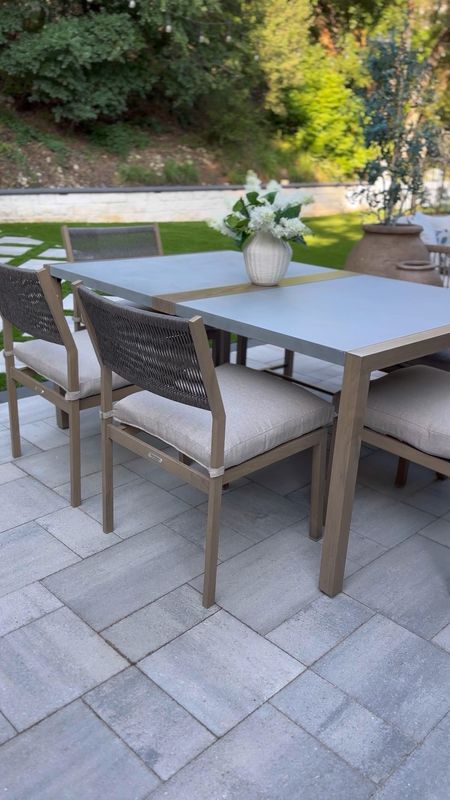 The prettiest Walmart outdoor dining set and it’s only $650! I was blown away when we got this! The chairs and bench are beautiful, and I love the concrete and wood finish! Also super easy to assemble! Perfect for patio season this summer! 🤩

#LTKSeasonal #LTKxWalmart #LTKHome