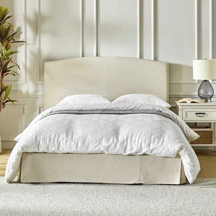 Sohni Upholstered Platform Bed with Washable Slipcover and Adjustable Headboard | Wayfair North America