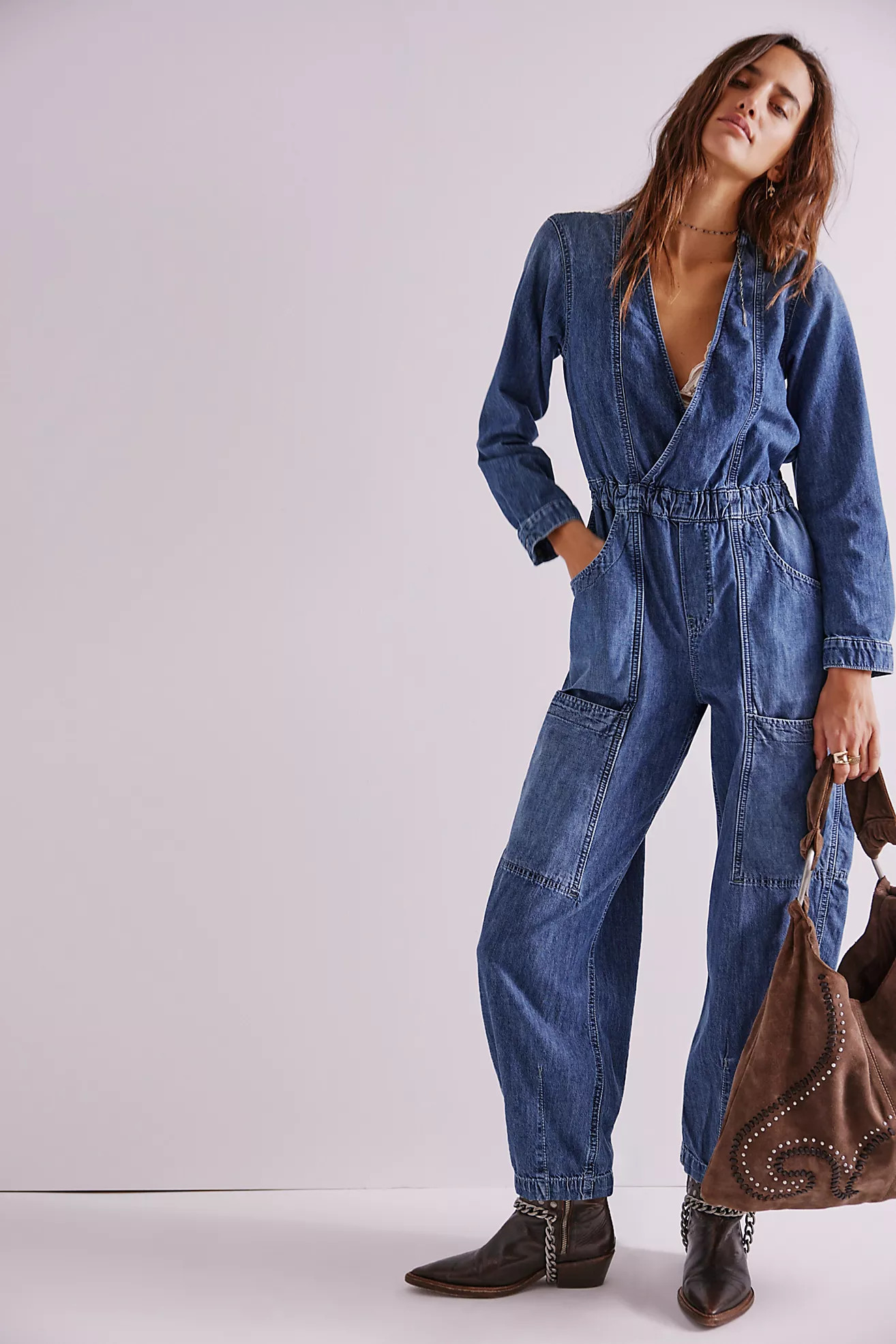 We The Free Archie Denim Jumpsuit | Free People (Global - UK&FR Excluded)