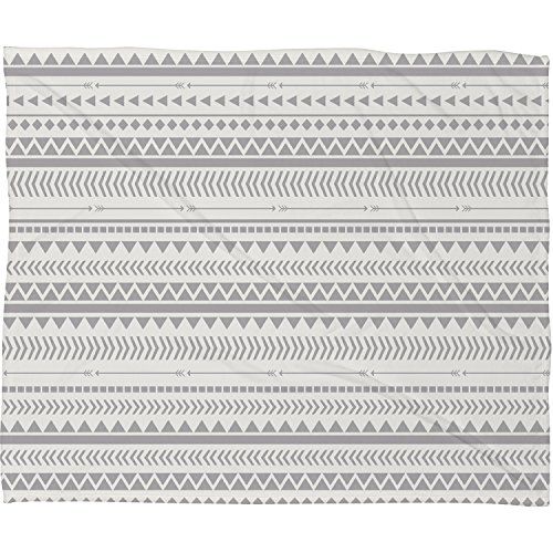 Gray Aztec Plush Fleece Throw Blanket, 50 X 60 | Amazon (US)