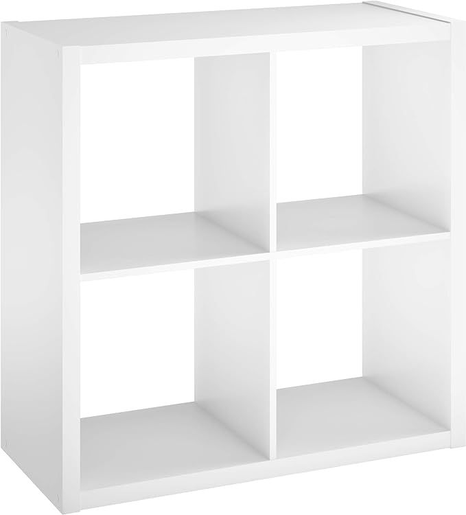 ClosetMaid 4549 Decorative Open Back 4-Cube Storage Organizer, White | Amazon (US)