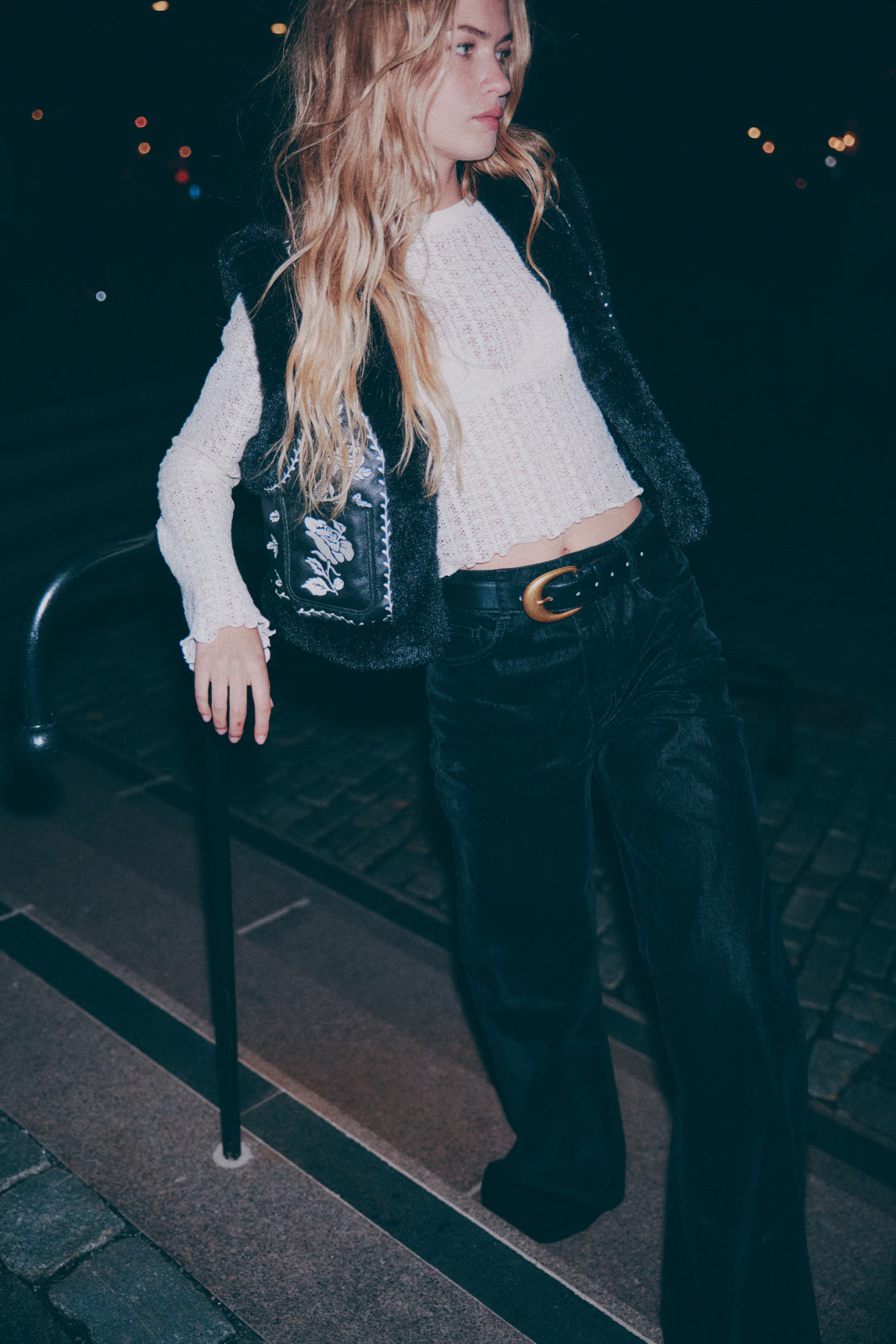 Fluffy-trimmed gilet | H&M (UK, MY, IN, SG, PH, TW, HK)