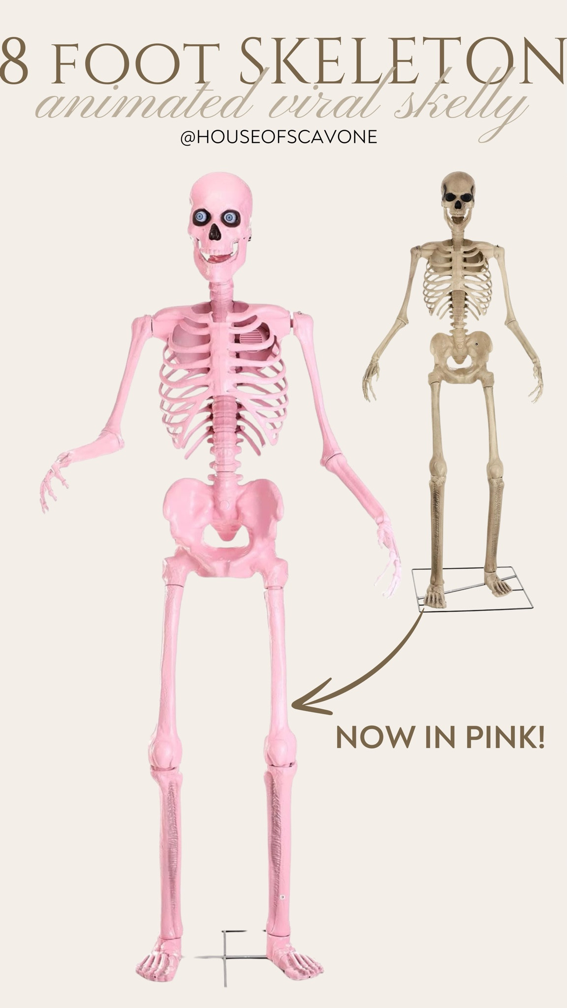 viral animated skeleton now in PINK 💀 #viralskeleton #skelly #viralskelly #animatedskeleton #8ftskeleton #8footskeleton #halloween #halloweendecor #halloweenoutsidedecor #halloweenoutdoordecor 

#LTKFallSale #LTKSeasonal #LTKHome