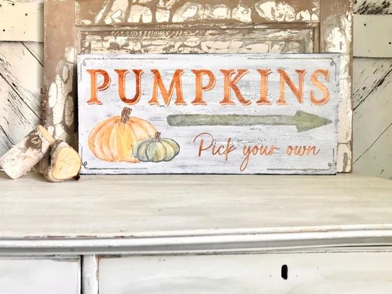 Pumpkin Patch Wood Sign / Fall Sign Decor / Autumn Porch Sign - Etsy | Etsy (US)