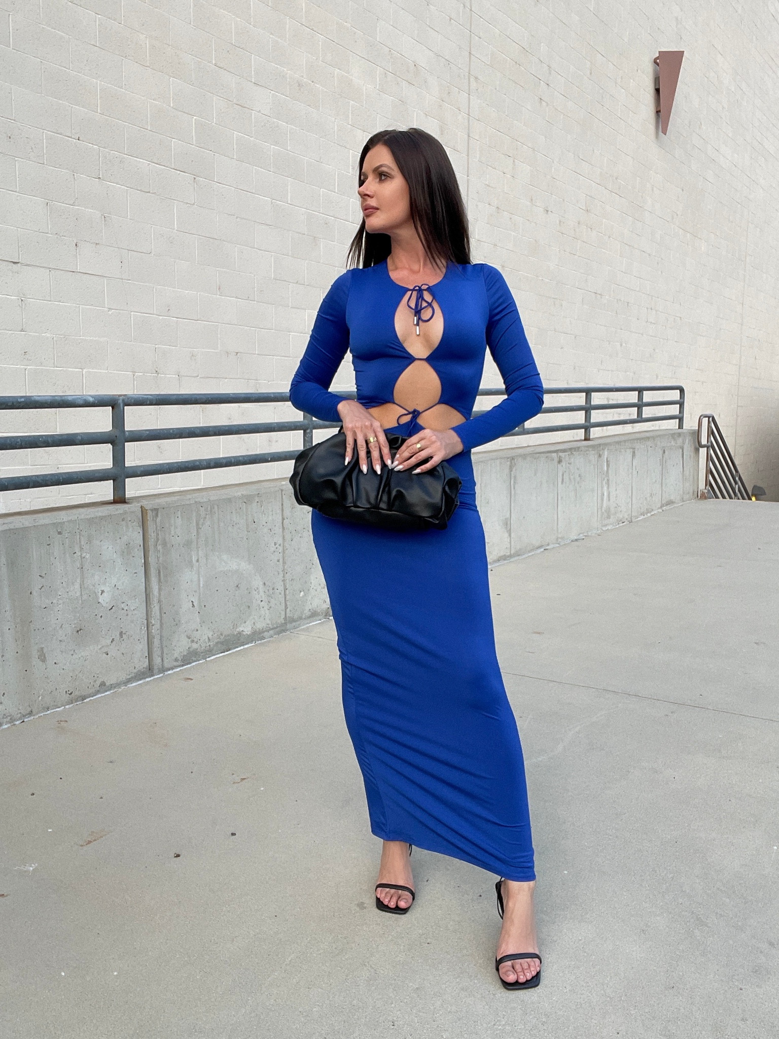 Styling cobalt blue dress with black accessories 

#LTKunder100 #LTKstyletip #LTKsalealert