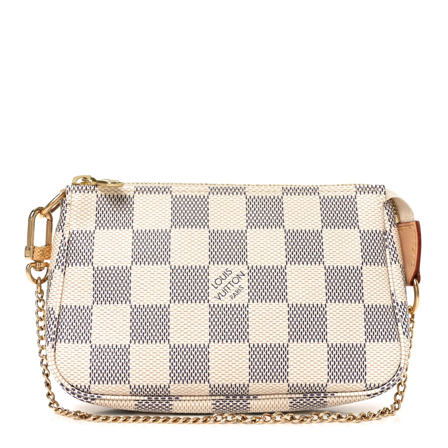 Damier Azur Mini Pochette Accessories | FASHIONPHILE (US)