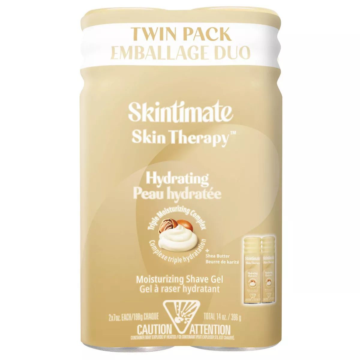 Skintimate Skin Therapy Hydrating Women's Shave Gel Twin Pack - 14oz | Target