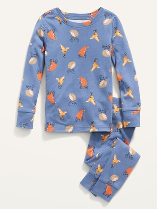Unisex Long-Sleeve Printed Pajama Set for Toddler & Baby | Old Navy (US)