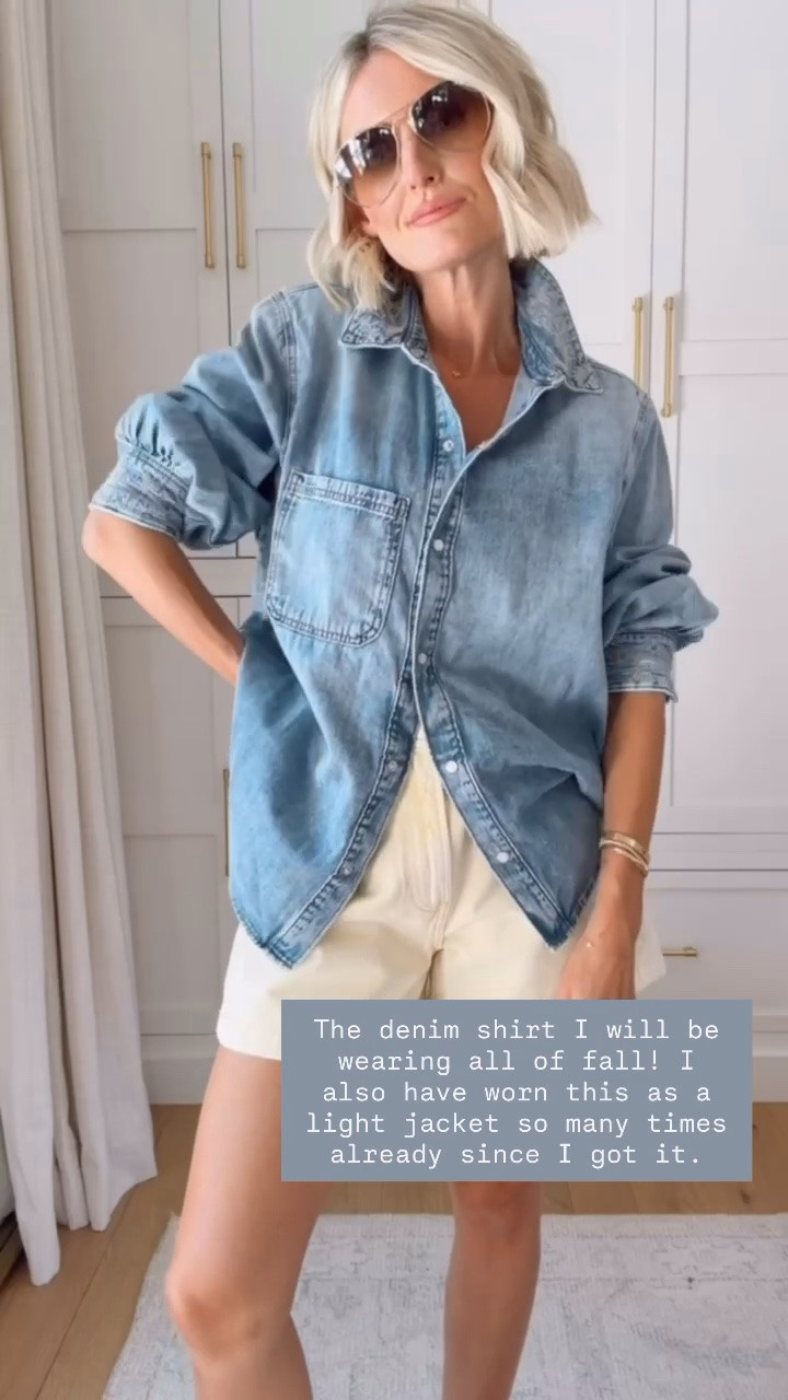 This denim shirt is so versatile 😍👏🏼 wearing M.

Loverly Grey, denim shirt, Target find, Target fashion

#LTKootd #LTKSeasonal
