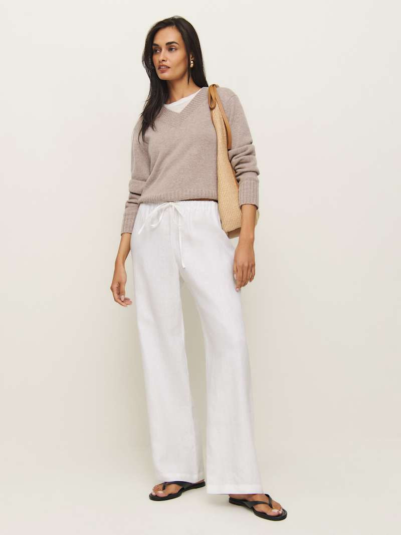 Olina Linen Pant | Reformation (Global)