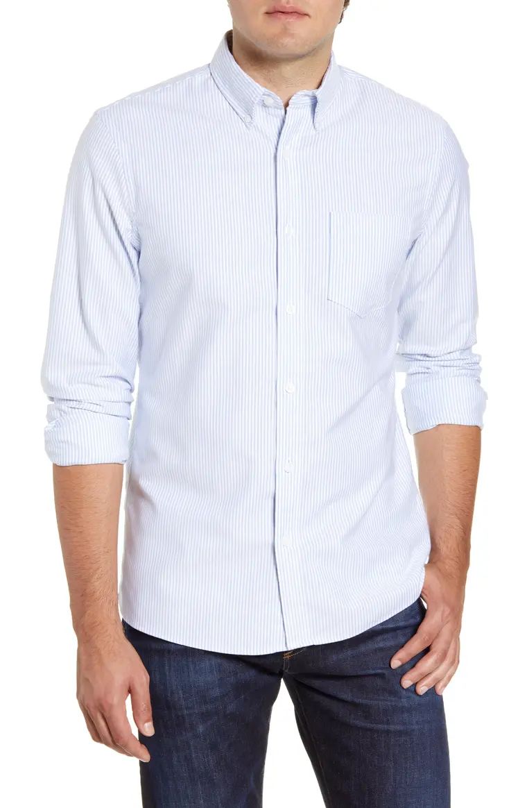 Trim Fit Washed Oxford Shirt | Nordstrom