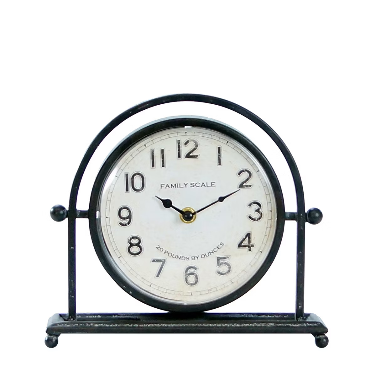 VIP Iron 9 in. White Traditional Table Clock | Target