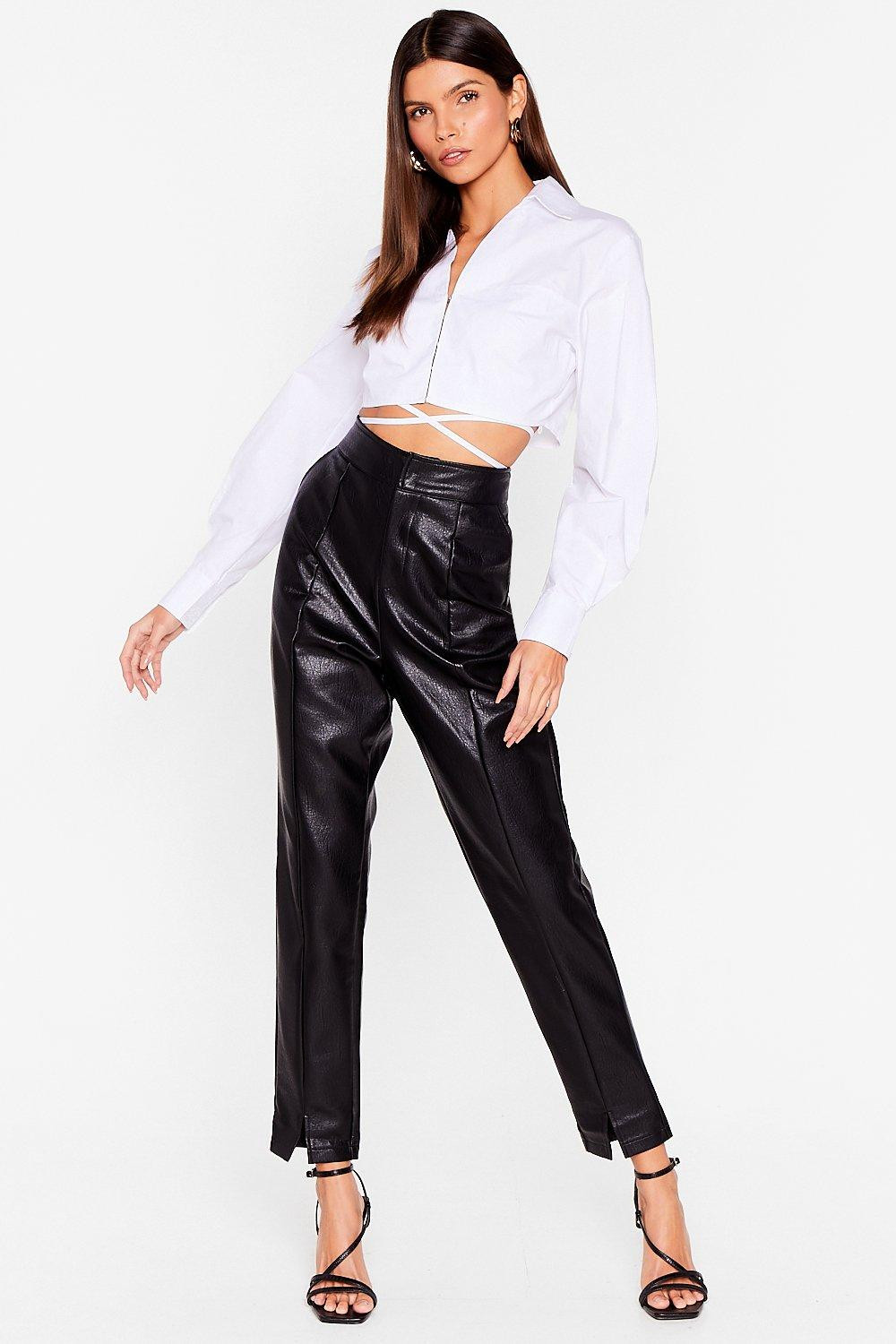 Living For Love High-Waisted Faux Leather Pants | NastyGal (US & CA)