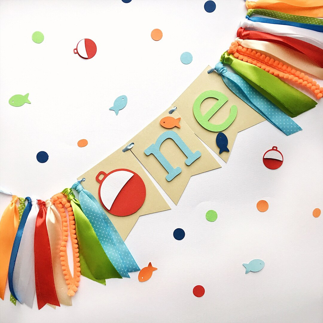 Ofishally One High Chair Banner, Fishing 1st Birthday, the Big One Fishing Banner, O Fish Ally On... | Etsy (US)