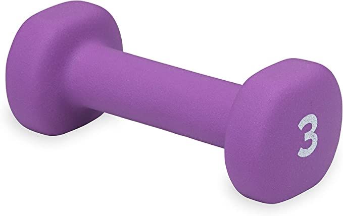 Dumbbell Hand Weight (Sold in Singles) - Neoprene Coated Exercise & Fitness Dumbbell for Home Gym... | Amazon (US)