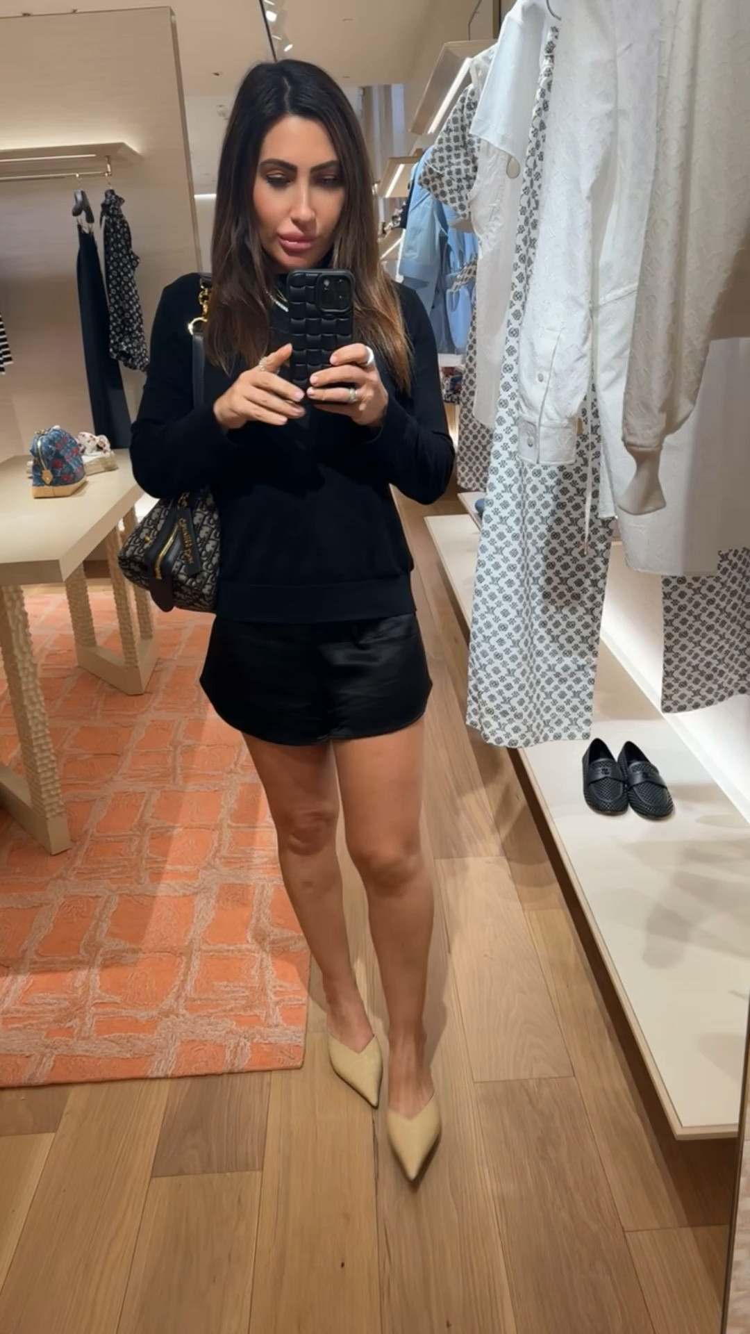 Satin shorts for summer to winter and a zara sale sweater . Perfect for date night and or comfy sleek night out 

#LTKSaleAlert #LTKStyleTip #LTKU