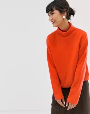 Whistles soft roll neck wool sweater | ASOS US
