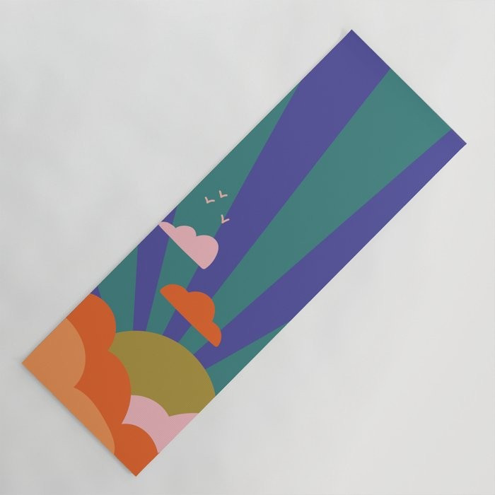 Good Vibrations Yoga Mat | Society6