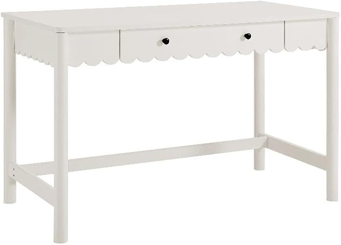 Modway Emmeline Scallop Desk in White | Amazon (US)