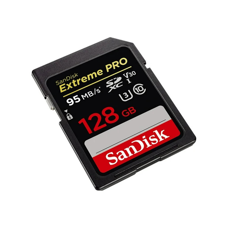 SanDisk Extreme Pro - Flash memory card - 128 GB - Video Class V30 / UHS Class 3 / Class10 - SDXC... | Walmart (US)
