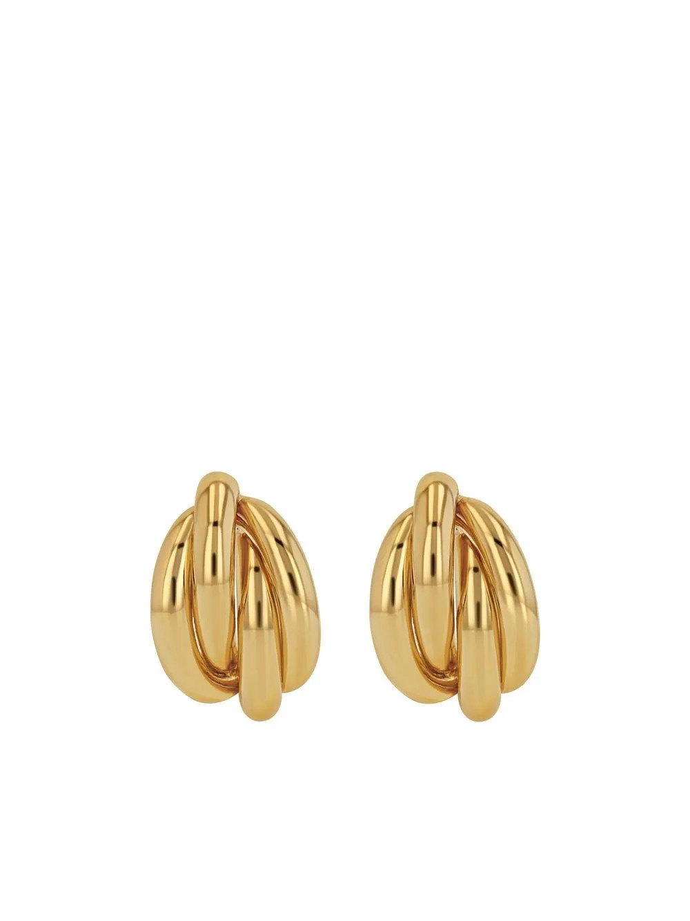 Knot 14kt gold-plated earrings | Farfetch Global