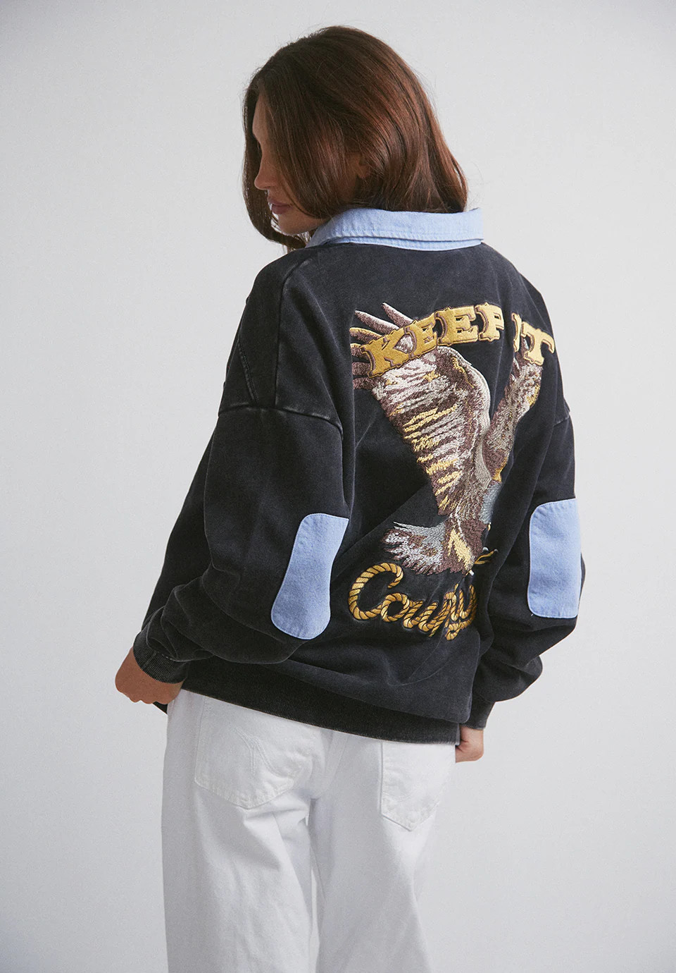 87s Quarter Zip  - Vintage Black | Darlin'