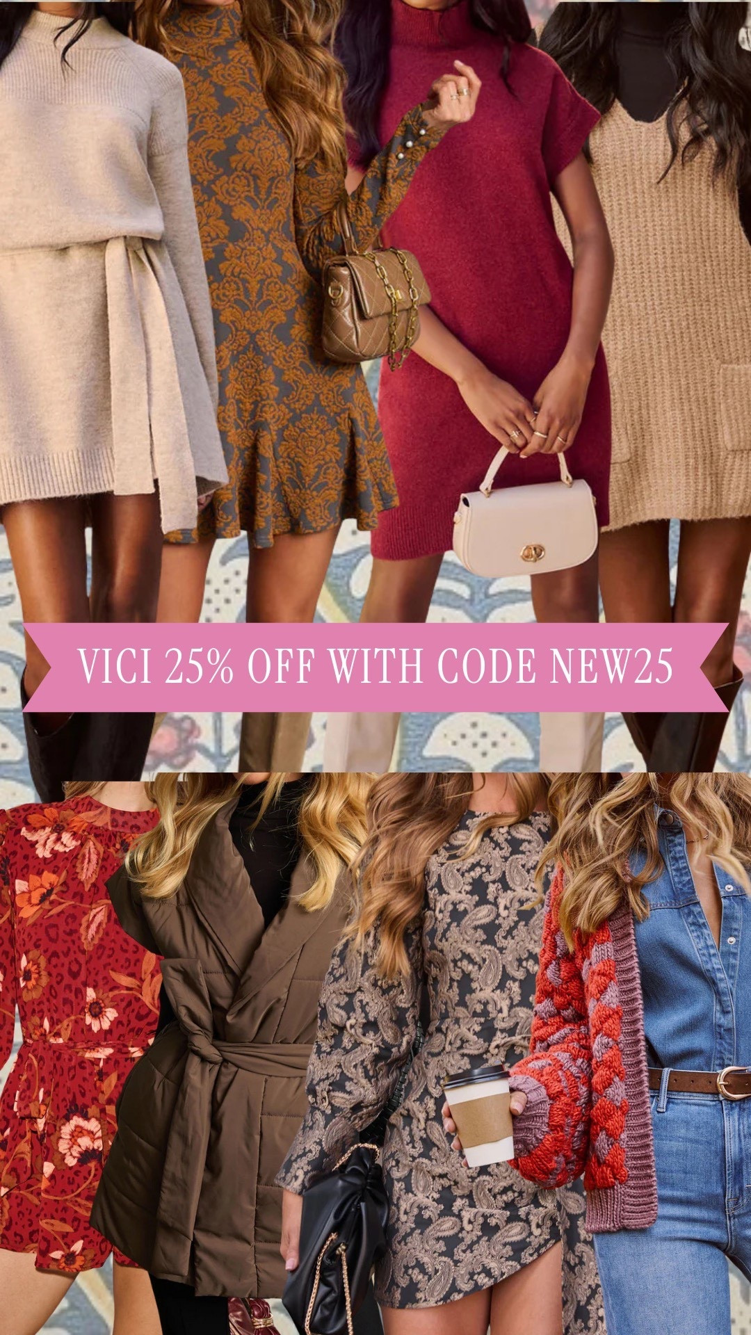 New vici arrivals!! Use code new25 for 25% off! 

#LTKStyleTip #LTKFindsUnder100 #LTKFindsUnder50