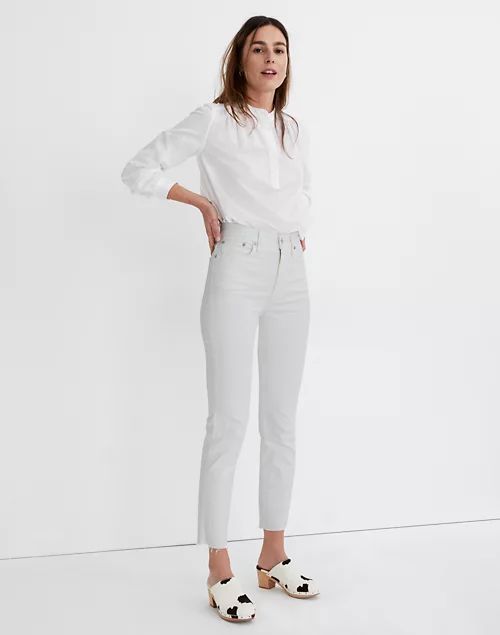 The Perfect Vintage Jean in Tile White: Raw-Hem Edition | Madewell