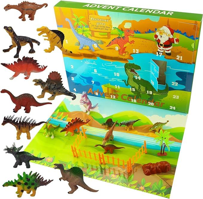 Ogrmar Dinosaurs Advent Calendar for Kids 2022 Christmas Countdown Calendar with 24 Pcs Animal To... | Amazon (US)