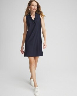 Zenergy® UPF V-Neck Ruffle Dress | Chico's