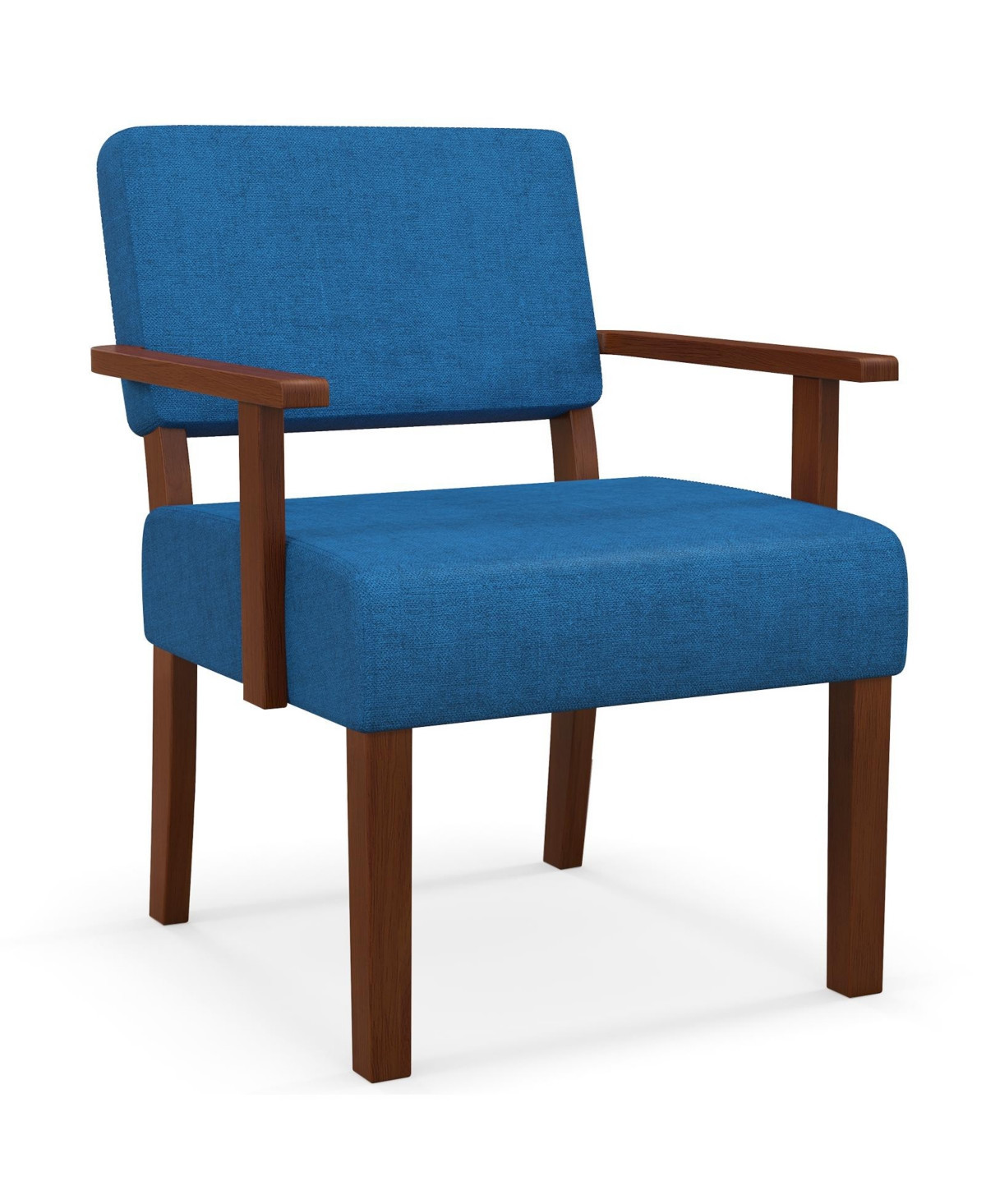 Accent Chair for Living Room with Soft Padded Seat and Backrest Stylish and Comfortable Lounge Seating - Blue | Macy's